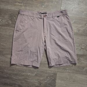 Travis Mathew Men's Dusty Rose Flat Front Chino Shorts, No Size Tag